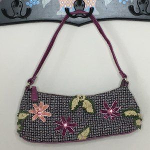 Tweed, Velvet, & Croc sweet little bag